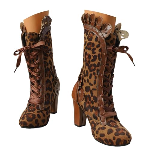 Bottines léopard à bout rond idéales pour les sorties scolaires