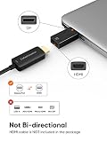CableCreation Adapter Displayport na HDMI, 3 sztuki, 1080P 4K 3D, pozłacany konwerter DP na HDMI, adapter DisplayPort męski na HDMI, 1,4 V