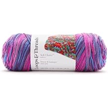 Soft Classic Multi Ombre Yarn by Loops & Threads - 5 Ounces - 252 Yards - Orchard Mist, 228172
