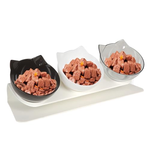 Cuenco para comida de gato antiderrame para solucionar manchas en suelo 2