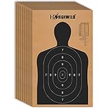 Highwild 18' X 30' Cardboard Targets for Shooting, Silhouette Paper Targets - ISPC/USPSA/IDPA (Pack...