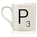 P Scrabble Alphabet Mug Coffee Hot Beverage Cup