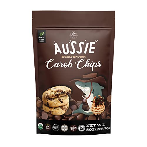 Carobou Aussie Organic Carob Chips 8 Oz | Carob Made W/Coconut Sugar, Vegan Soy Free Gluten-Free | Healthy Caffeine Free | Chocolate Substitute For Baking And Snacks #TOP22