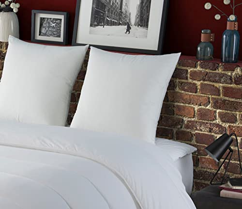 DODO Kopfkissen, sehr weich, 60 x 60 cm, Flauschiger Komfort, Arizona-Kissen, weiche Haptik und atmungsaktive Faser, maschinenwaschbar bei 40 °C, Weiß