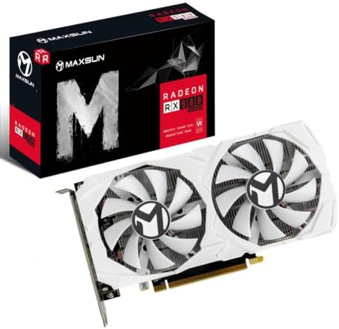 maxsun Placa de vídeo GPU AMD Radeon RX 580 8GB 2048SP GDDR5 para...