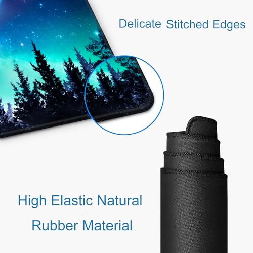 SANWUMIAN Gaming Large Mouse Pad with Stitched Edges