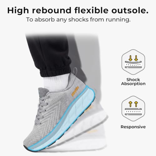 Image of FitVille Wide Walking Shoes for Men Comfortable Lightweight Running Wide Toe Box Shoes for Men Non Slip Cushioned