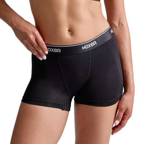 Image of Woxer Womens Boxers - Star 3 inch Boy Shorts Underwear for Women - Boxer Briefs