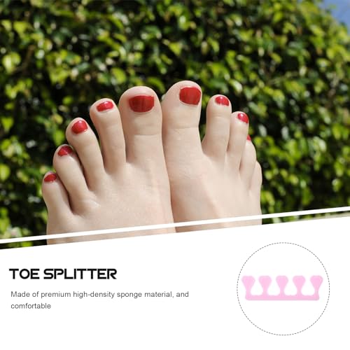Beavorty 100 Pairs Foam Toe Separators Finger Toe Spacers Disposable Toes Dividers for Nail Art Manicure Polish Pedicure DIY Tools