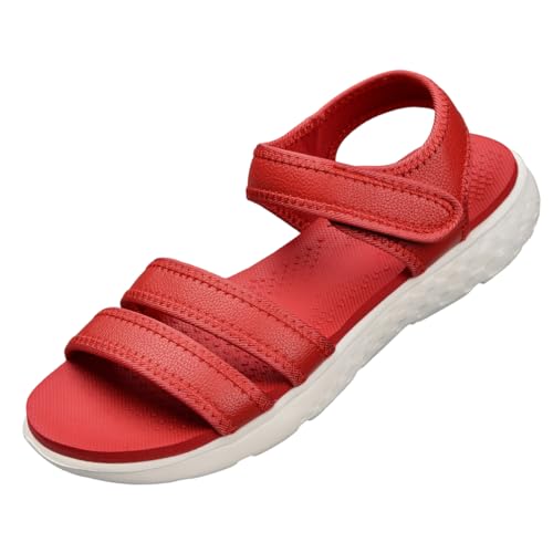 Sandalias de senderismo mujer con velcro ajustable y plataforma cómoda Harssidanzar 2