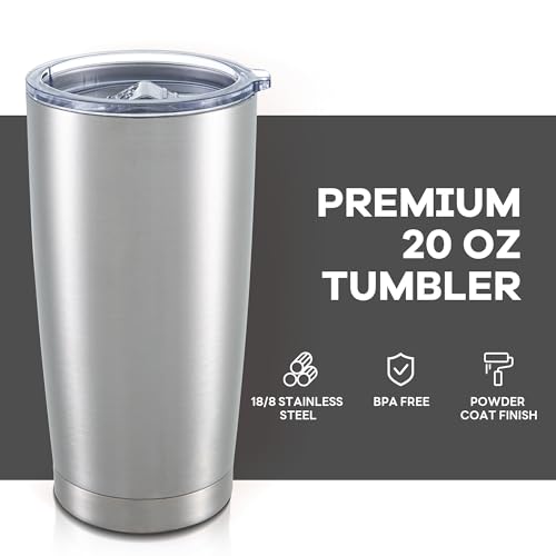 20 oz Tumbler with Lid Stainless Steel Insulated Tumblers Bulk Cups Mug by Orebigo - Used condition - Image 2