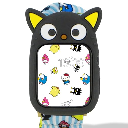 Sonix x Sanrio Apple Watch Cover | Bumper Case for Apple Watch | Protective Silicone Cover | Fits 38mm/40mm/41mm | Chococat - Black