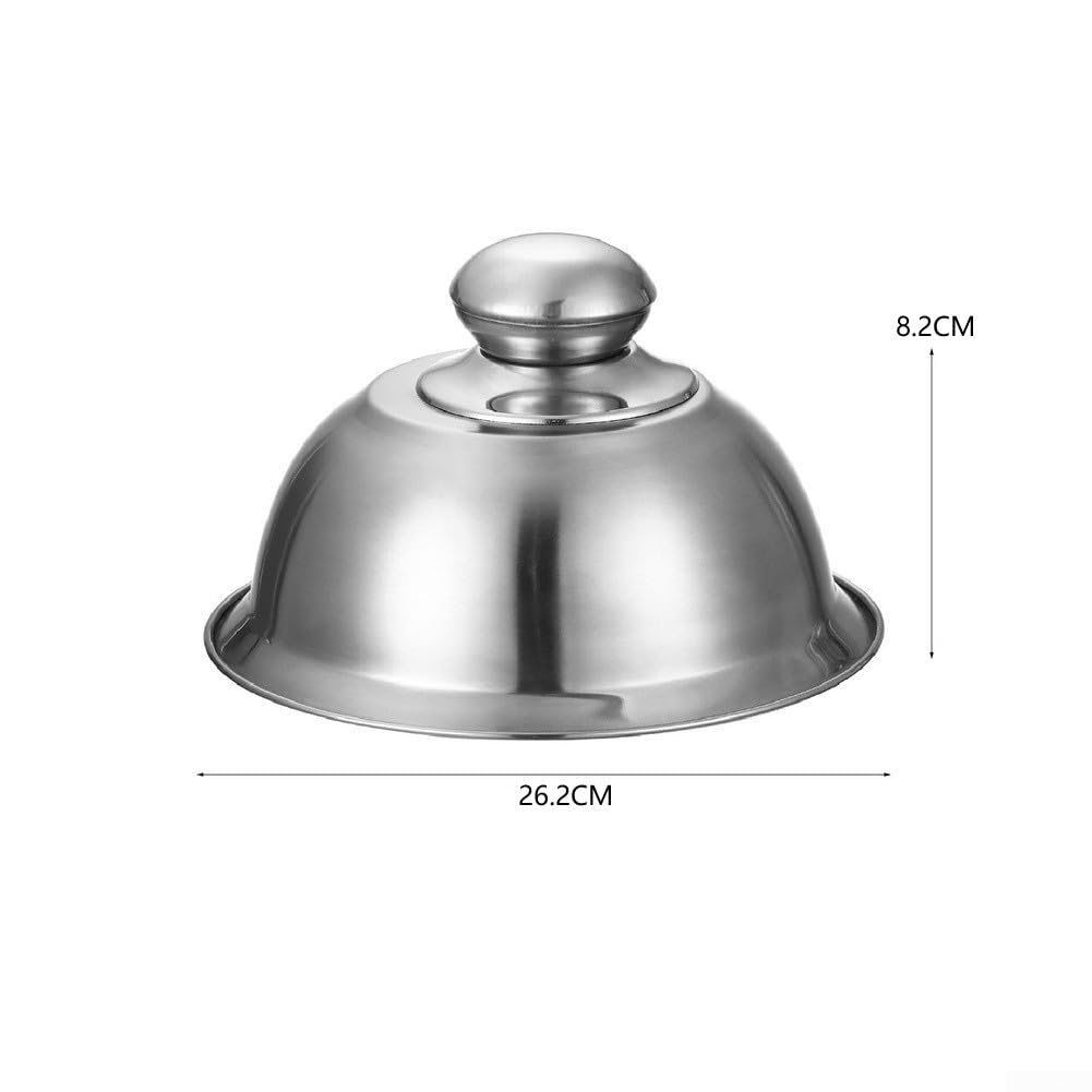 Coperchio per hamburger in acciaio inox, 26 cm, cupola