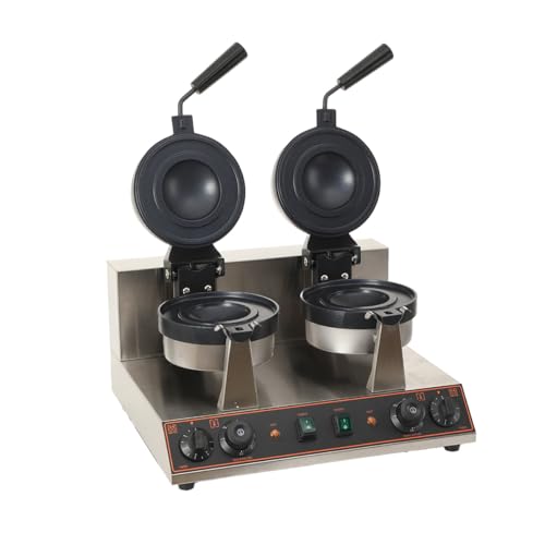 SUDEG Machine à Hamburger Commercial, Burger Machine double tête électrique Sandwicher Presse, Rotatif UFO Burger Maker Machine à glace 2600W,...