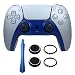 BeatCheat© PJ Electronic Ps5 Controller osłona płyty czołowej faceplate części zamienne narzędzie do otwierania nasadki do Playstation 5 Joystick obudowa środkowa pierścienie akumulatorowe, niebieski (Ocean Blue)