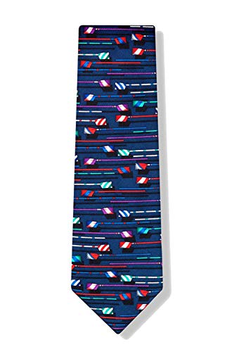 Mens 100% Silk Blue Boat Oars Paddles Rowing Necktie Tie Neckwear