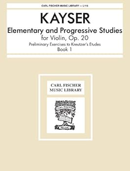 Paperback L115 - Elementary and Progressive Studies for Violin Op. 20 - Kayser Book