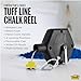 M-D Building Products 00805 ABS Tuff Line™ Contractor Chalk Reel, Durable and Reliable Chalk Line for Precision Marking, Ideal for Construction & Carpentry Projects (0.06 in. x 100 ft, Black)