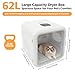 WUSILILU 62L Portable Pet Dryer Box for 22.05 lbs Cats/16.53 lbs Dog, 800W 71.6-113℉ 10-180min Adjustable Low Noise Puppy Drying Machine for Pet Stores, Homes, Traveling 18.5 * 16.9 * 18.11in