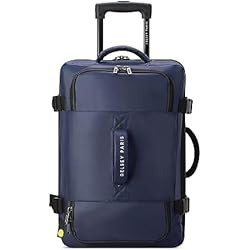 Maletas Delsey Baratas Delsey Paris RASPAIL – Maleta de cabina flexible 54 x 35 x 25 cm – 40 L – S, azul, small, Maleta
