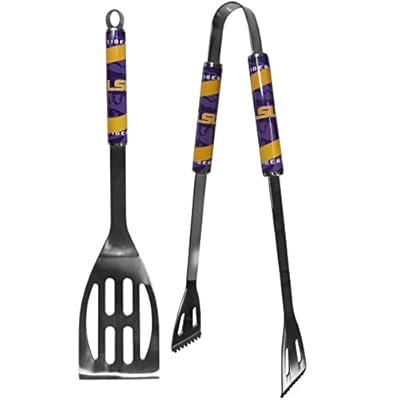 NCAA LSU Tigers Steel BBQ Tool Set (2 Piece)