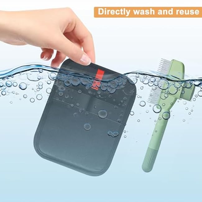 Pet Hair Removal Glove, Electrostatic Pet Hair Removal Gloves, Cat Comb, Dog Comb, Washable Reusable Dogs Cats Hair Gloves for Furniture, Bed, Sheets, Couch, Clothes, Carpet, Car Seat, Curtain-WWCmTKZq