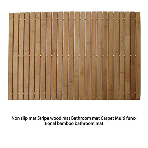 Tapis de bain antidérapant à rayures IOIUSKKU pour sécurité douche - 7