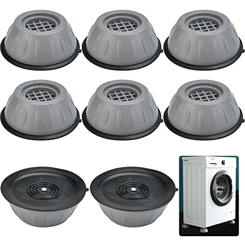 Preisvergleich Produktbild QUCUMER 8 Stücke Waschmaschine Füße Antirutsch Fußpolster Schwingungsdämpfer Waschmaschine Stoßdämpfer Universal Anti Vibration Waschmaschine Füße Vibrationsdämpfer für Waschmaschinen Trockner