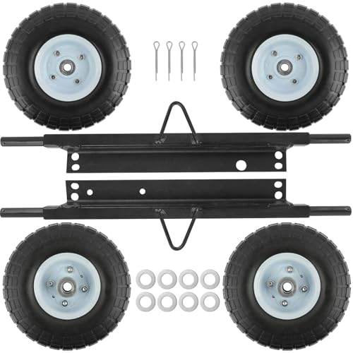 Orceed White All Terrain Wheel Kit, Fit for Honda Generator EU3000is, Solid Tires, OE 06423-ZS9-020AH, 06423ZS9020AH