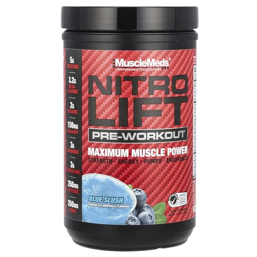 MuscleMeds Nitro Lift Pre Workout Enhance Endurance and Muscle Performance,