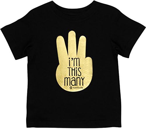 Fayfaire 3rd Birthday Shirt Outfit: Boutique Quality Third Bday I’m This Many 3T-4T