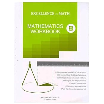 Library Binding Excellence In Math - Mathematics Workbook Grade 8 Book