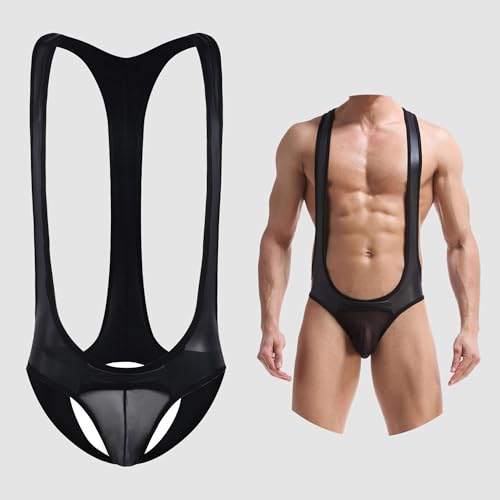 YUFEIDA Men's Jockstrap Leotard Underwear Jumpsuits Wrestling Singlet Bodysuit Comfy Touch Lightweight Shapewear2