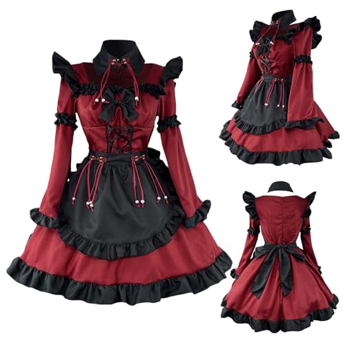 Robe gothique victorienne médiévale de cérémonie courte - 3