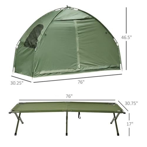 Carpa de camping elevable para una persona, resistente y portátil miniatura 2