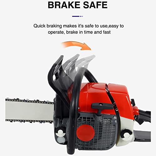 ZHANGTAOLF Kettensäge, 72cc 24-Zoll-Gas-Kettensägen, 2-Zyklus-Handheld-Benzinkettensäge mit Führungsbrett zum Schneiden… – Bild 4