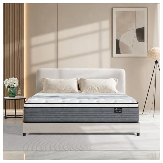 Vipcute King Size Matresses, 14 Inch Pocketed Spring King Mattress in a Box