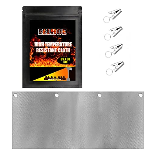 Dapuly Tissu résistant à la chaleur - Réflecteur focalisant - Chauffage de terrasse réglable - Protection contre le vent - Chauffage d'extérieur avec 4 clips pour chauffage de terrasse au gaz naturel Cover