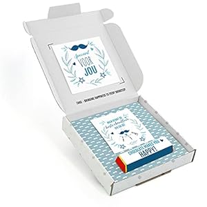 THNX – Vaderdagcadeau – Blauw – Tony’s Chocolonely melkchocolade – Parkeerschijf – Cadeau per post – 20 x 18,5 x 2,8