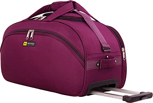 Waycraft (Expandable) 65 L Stylish Duffel Bag for Men & Women Duffel with Wheels (Strolley-Purple)