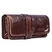 Produktbild STILORD 'Lenny' Federmäppchen Leder Vintage klein Lederetui Elegantes Lederaccessoire ideal als Stifteetui Schreibmappe und Geldbörse echtes Büffelleder, Farbe:antik - braun
