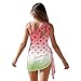 Xpyeesfuen Watermelon Girls Swimsuit One Piece Padded Bathing Suit Skirted Teen Swimwear Adjustable Straps 2 Piece with Pad for 9-16 Years All-Day Comfort