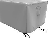 Vista 16 de Atyard Cubierta rectangular para hoguera de gas de 42 x 24 x 24 pulgadas, impermeable, resistente al viento, anti-UV, para muebles de patio