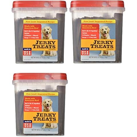 Jerky Treats Tender Beef Strips Dog Snacks, 60 oz, 3 Pack Cover
