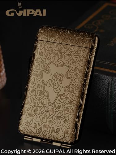 Image of GUIPAI Metal Cigarette Case | Smart Internal Divider | Retro and Stylish | Pocket size | Gift Pouch Included | Unisex |