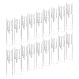 SEWACC 24 Botellas de Vacío Portátiles de Viaje de 5 Ml Dispensadores Transparentes para Cosméticos Sistema de Vacío Ideales para Cuidado Piel Maquillaje y Uso Vuelos o Gimnasio