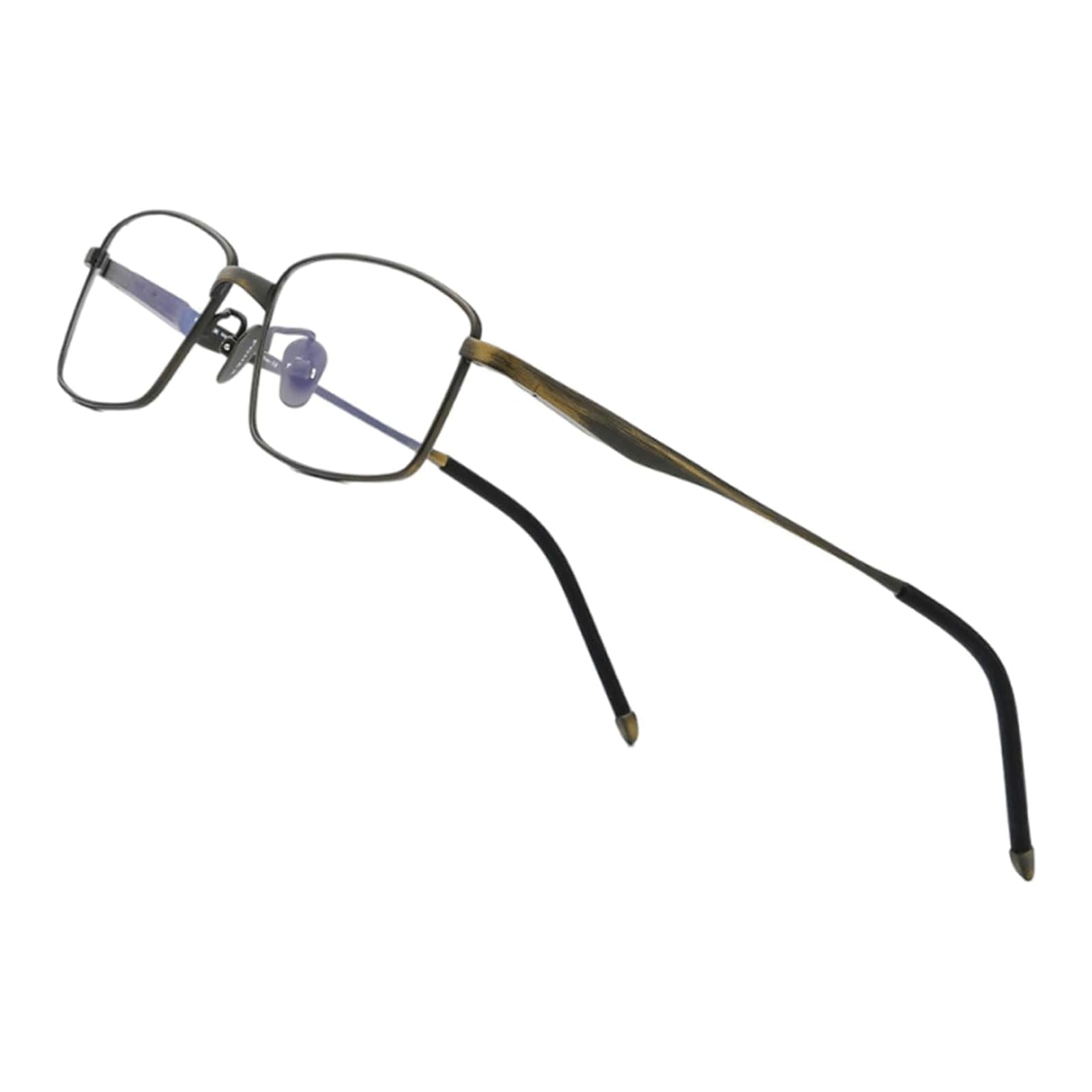 Fake Brille Retro-Brillenfassungen, Brillenfassungen aus reinem Titan, kreative quadratische Brillenfassungen, reduzieren Ermüdung der Augen, Brillen, Angenehm zu tragen