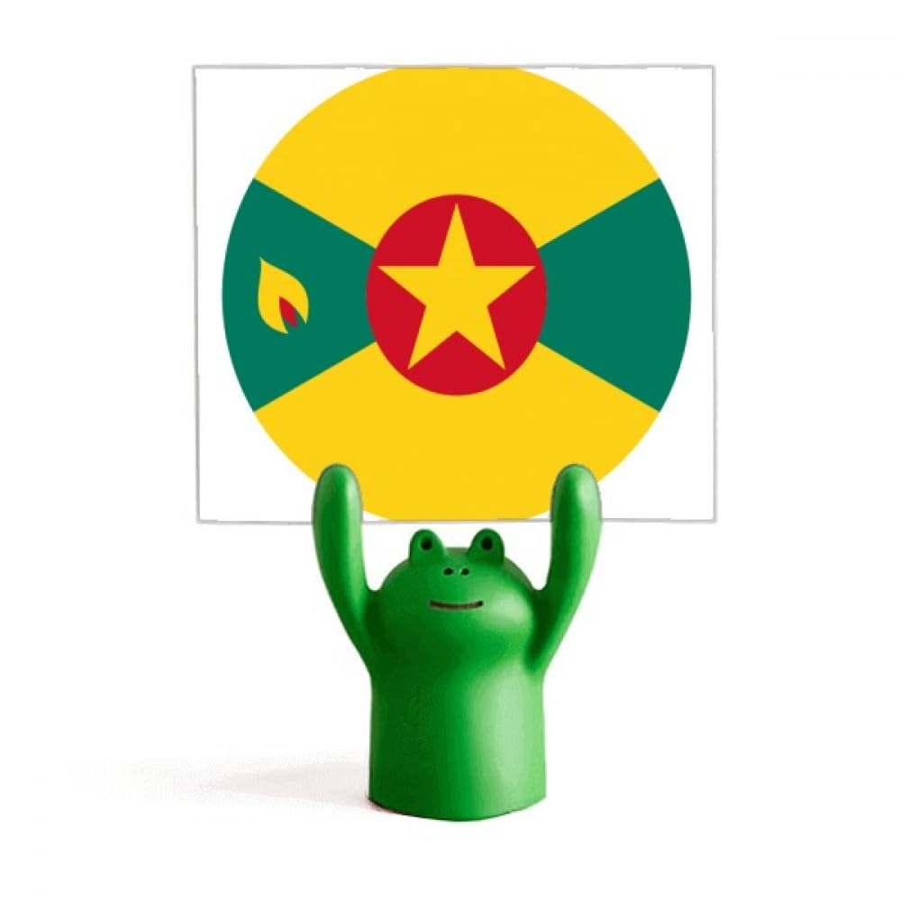 Support pour emblème national Grenada North America décoration grenouille