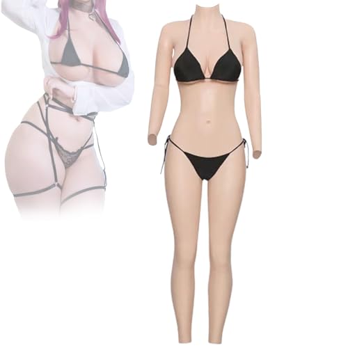 Body en silicone crossdresser avec plastron et système mictionnel pour homme à femme Wheat L