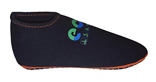 ECO Fitted Low Cut 2 mm Fin Socks, Booties for Snorkeling, Scuba, or Swim (X-Small)